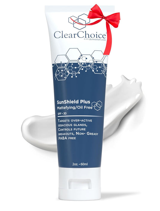 Sun Shield plus 1.7Oz – Non-Greasy Daily Sunscreen for Oily & Acne-Prone Skin, SPF 30, Controls Breakouts & Sebum, Paba-Free with Zinc Oxide, Easy 1-Step Application for Teens & Adults